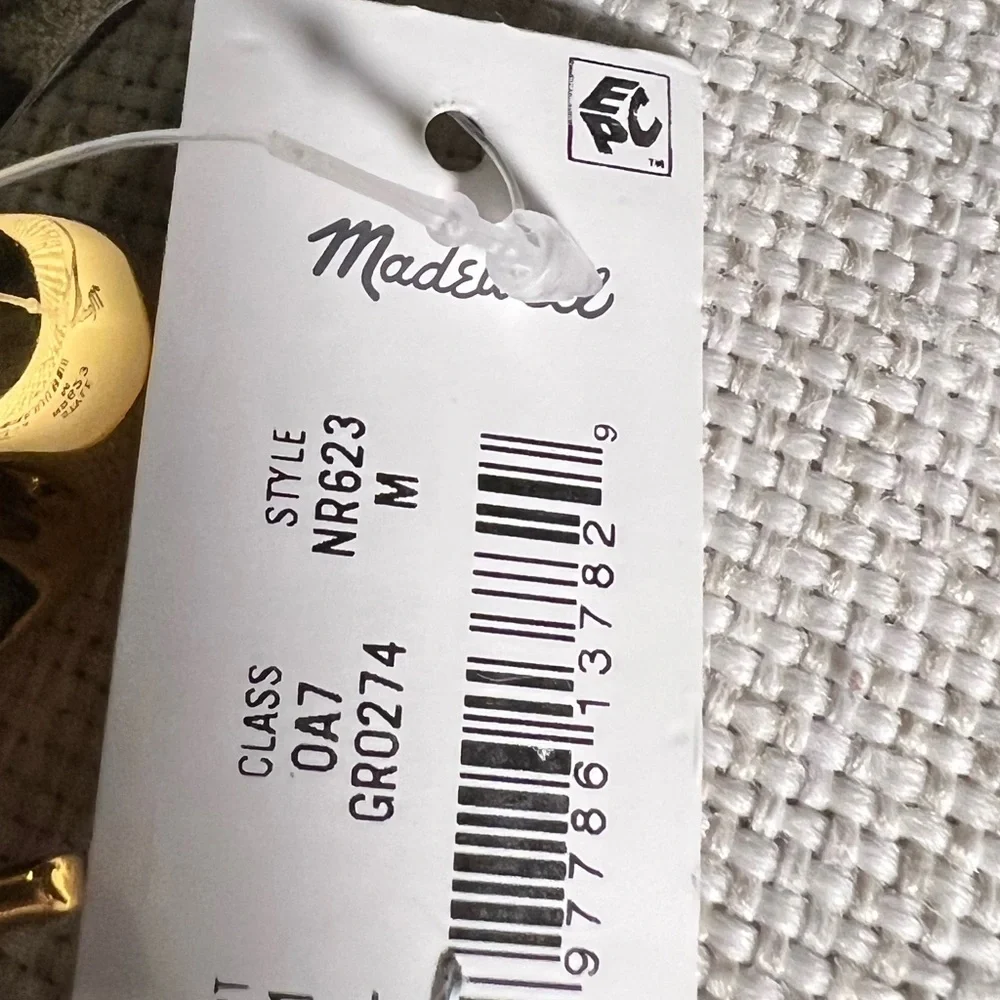 Madewell NWT leather suede belt olive green